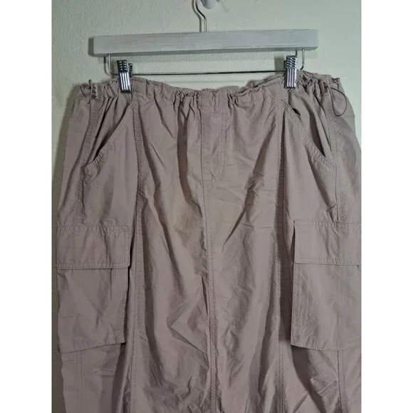 NWT Wild Fable Maxi Cargo Skirt Pink Grunge Retro Y2K Oversized Large MSRP $28 - Picture 2 of 7